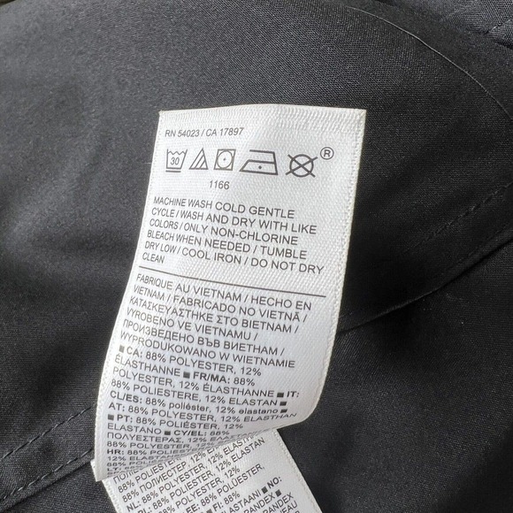 Athleta Black Long Sleeve Cropped Button Up Stretch Tech Top Plus Size 1X NWT - Picture 14 of 16